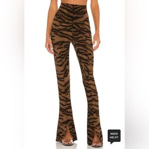 Norma Kamali Spat Legging in Brown Tiger - New With Tags